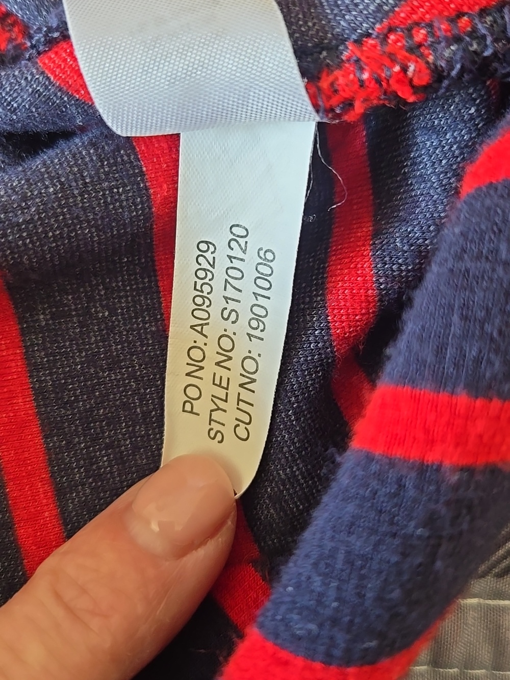 Market & Spruce Striped Knit Dress Navy Red Fit & Flare Open Back Stretch Large - Picture 8 of 8